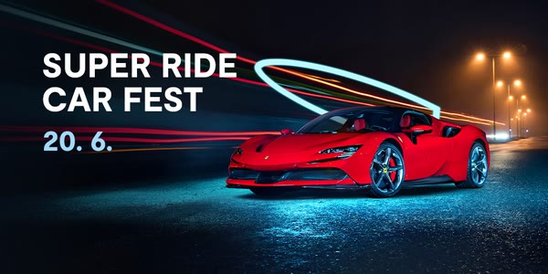 Super Ride Car Fest 2026 — 20. června na parkovišti u Šantovky
